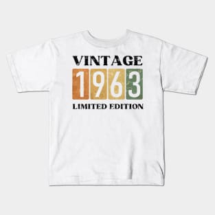 Vintage 1963 Birthday Kids T-Shirt